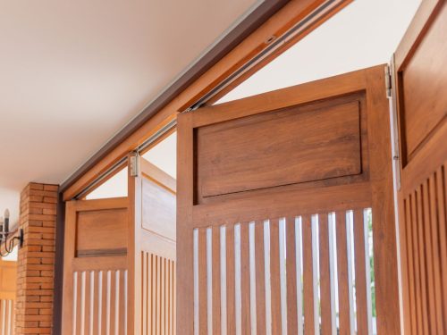 Wooden bifold doors professionally installed in an Australian house