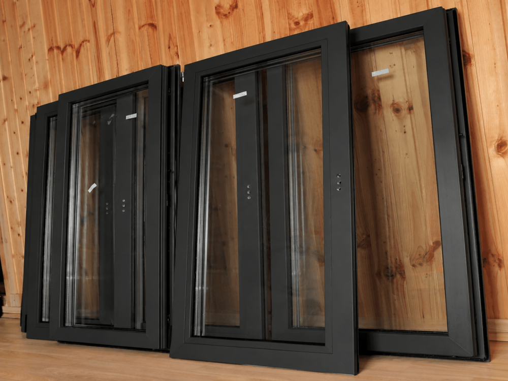 why choose casement windows - black casement windows ready to be installed